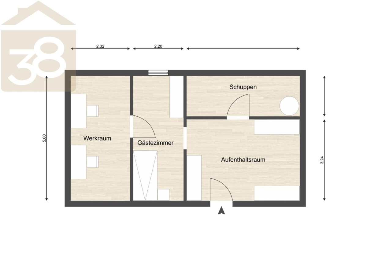 Grundriss Nebenanbau