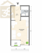 Grundriss - 1-Zimmerwohnung in Wolfsburg am Klinikum! Meine Wohnung = Mein Partner!