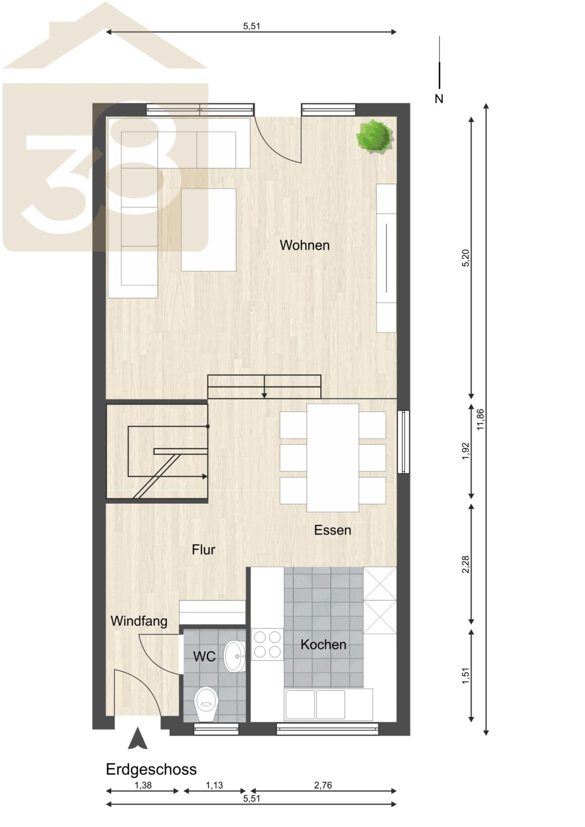 Grundriss EG